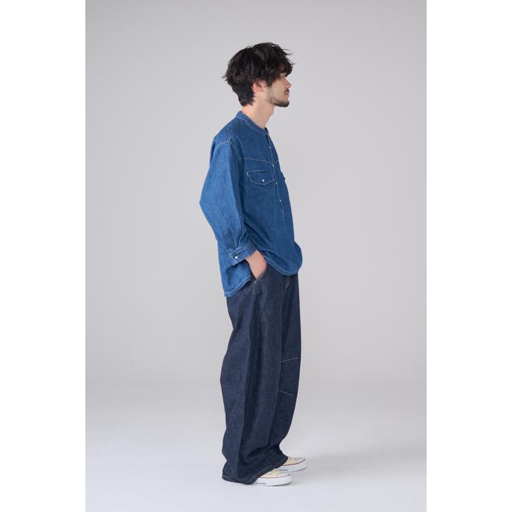 DENIM 3/4SLEEVE WESTERN SHIRT