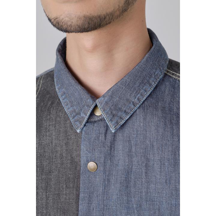 DENIM PATCHWORK SHIRT