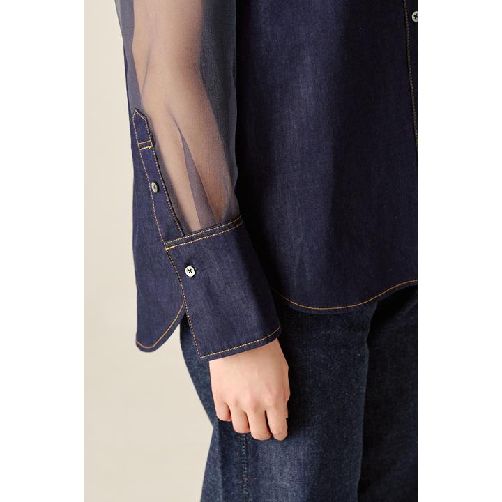SHEER BAND COLLAR SH