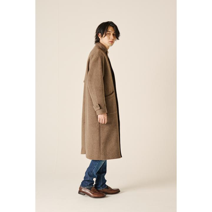 STAND COLLAR  DOUBLE BEAVER COAT  