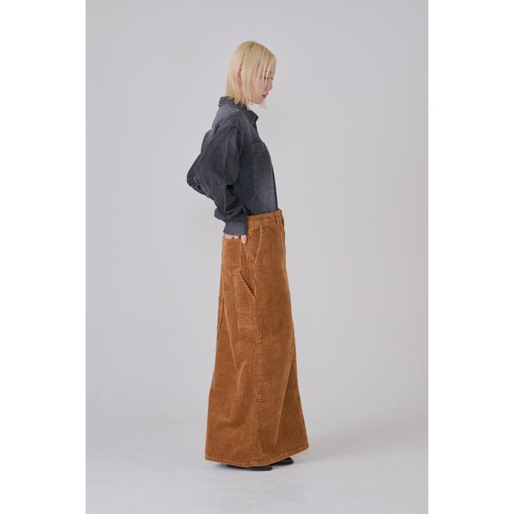 CORDUROY FLARE SKIRT