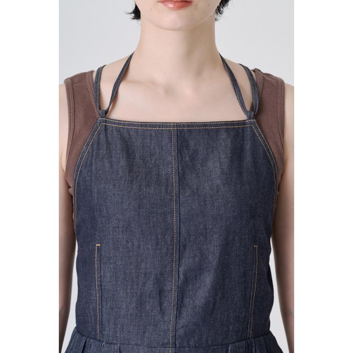 APRON DENIM DRESS