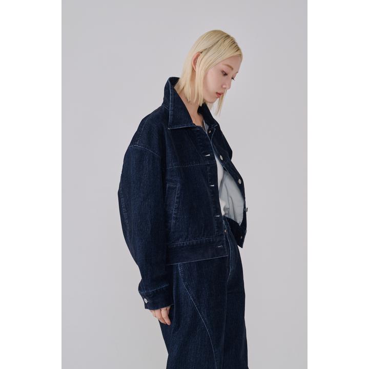 FLOCKED DENIM JKT