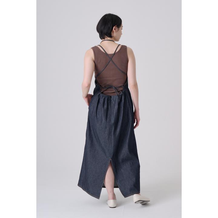 APRON DENIM DRESS