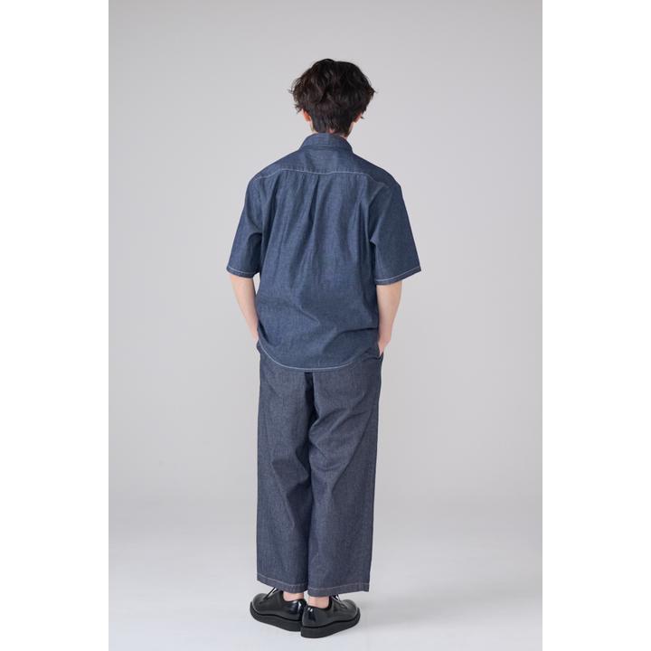 2 TUCK CROPPED DENIM TROUSER