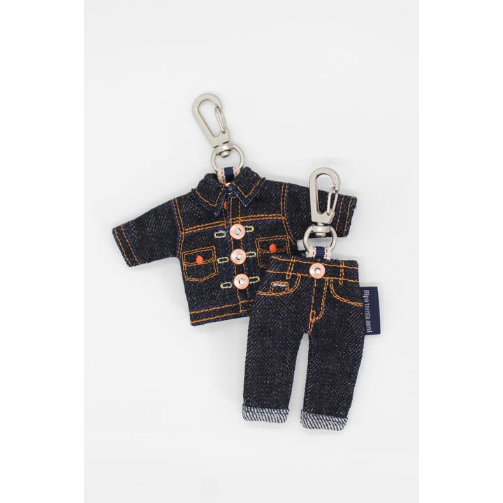 DENIM GJ KEY RING