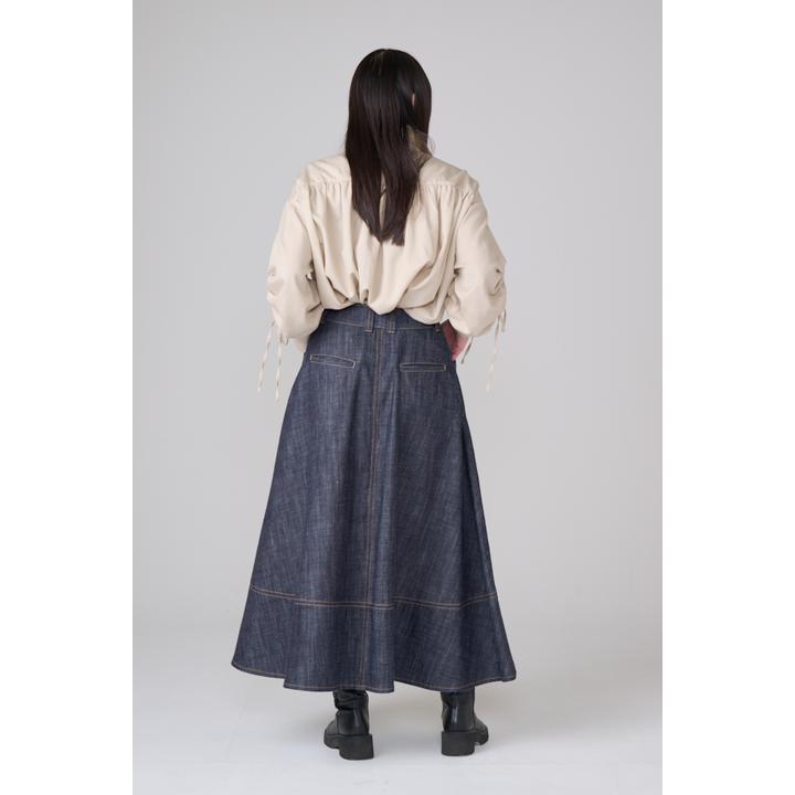 BUTTON PANEL LONG SKIRT