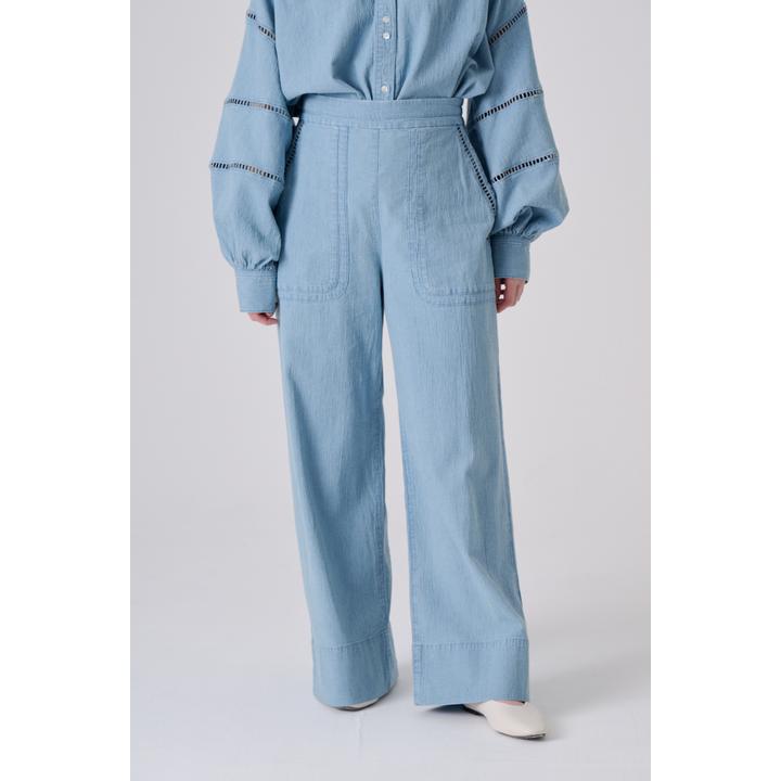 LADDER LACE DENIM PT