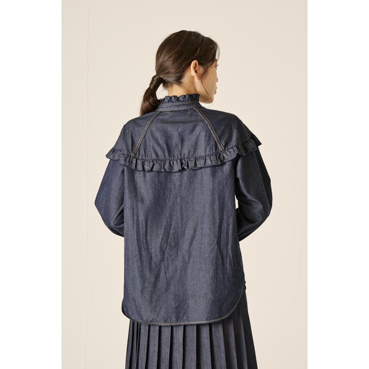 FRILL YOKE DENIM SH