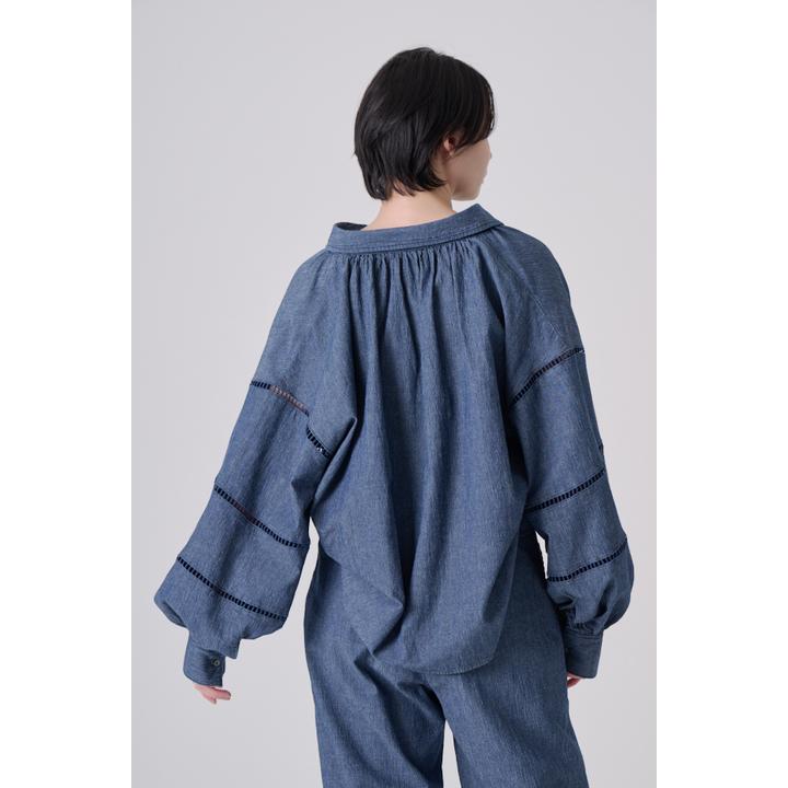 LADDER LACE DENIM BL