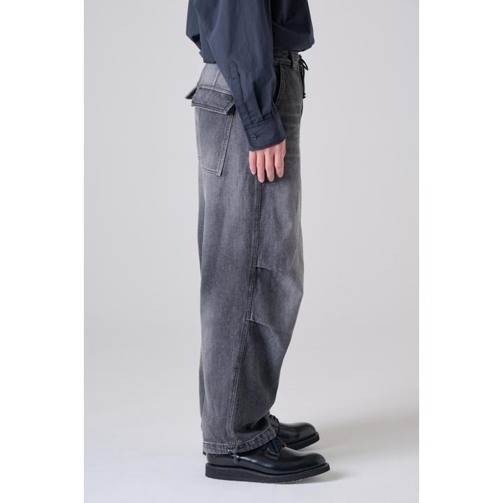 SNOW CAMO DENIM TROUSER