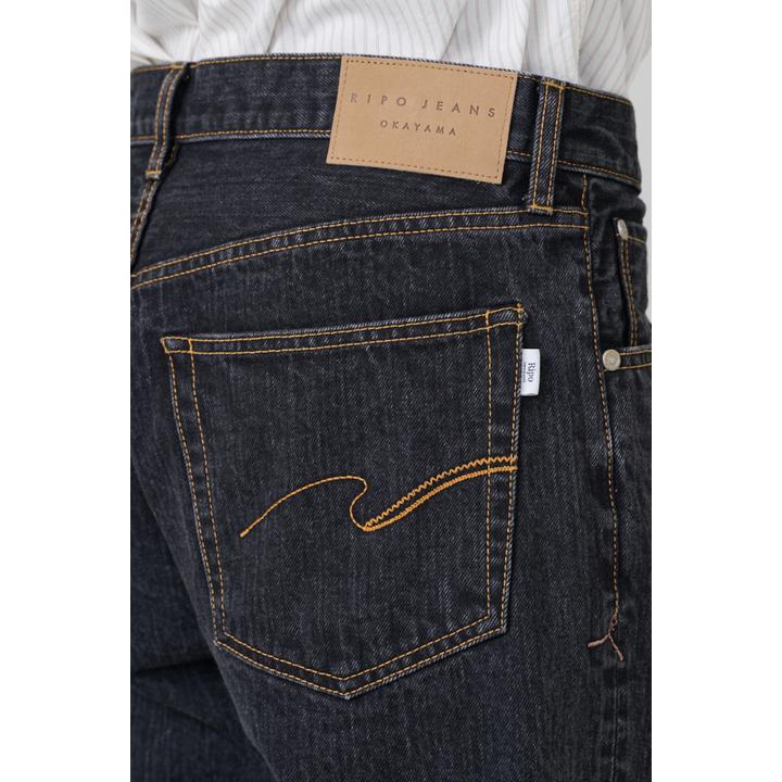 66TYPE SELVAGE BLACK DENIM PANTS