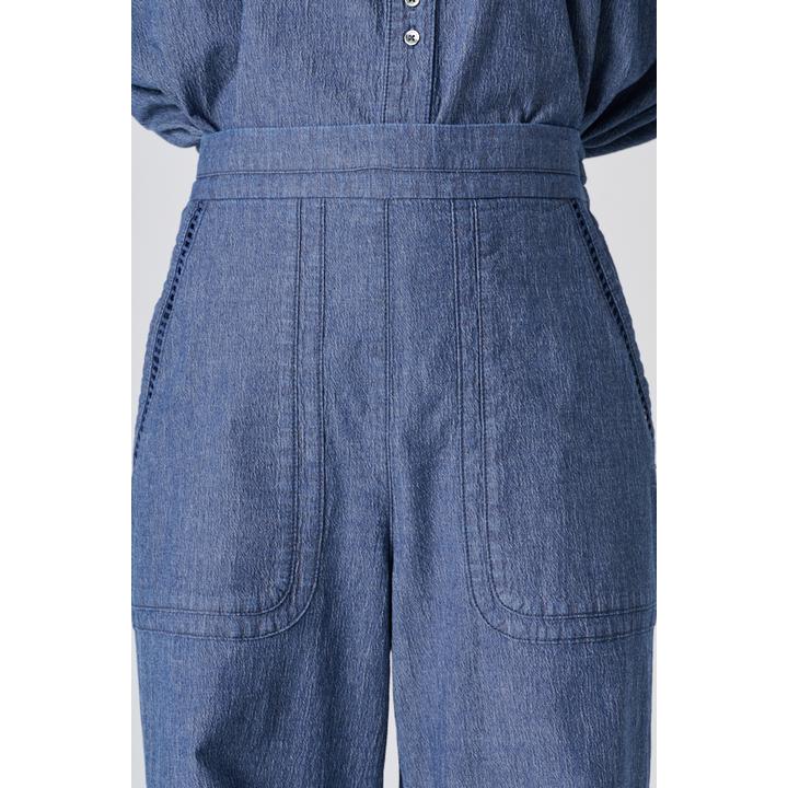 LADDER LACE DENIM PT