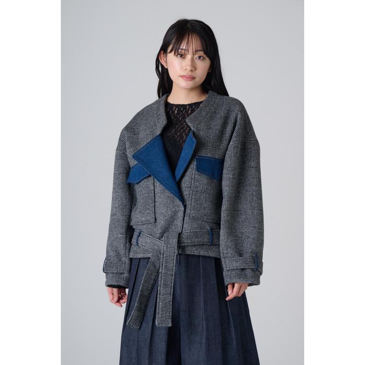 MIXED FABRICS SHORT CT