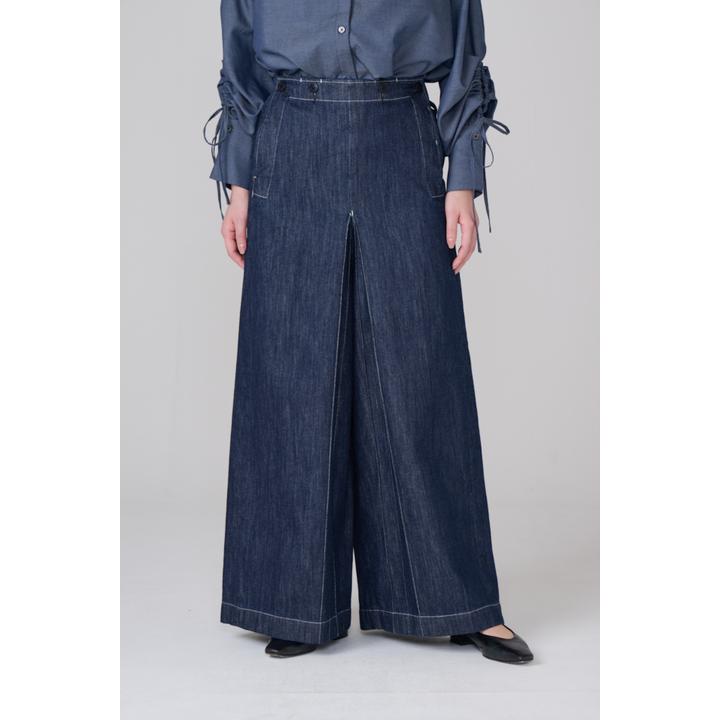 SAILOR CULOTTES WIDE DENIM PT
