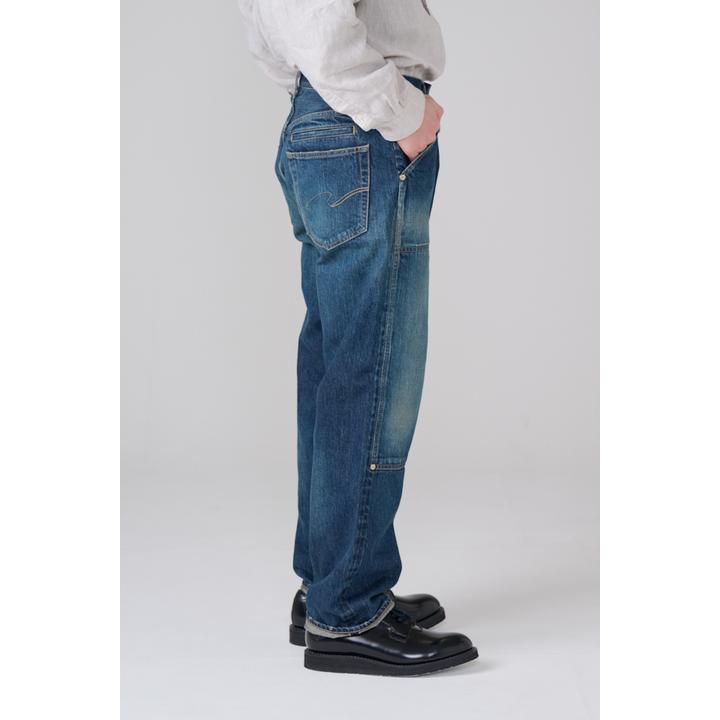 DOUBLUE KNEE SELVAGE DENIM TROUSER
