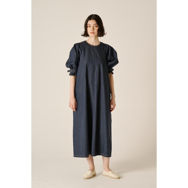 DESIGN SLEEVE DENIM OP