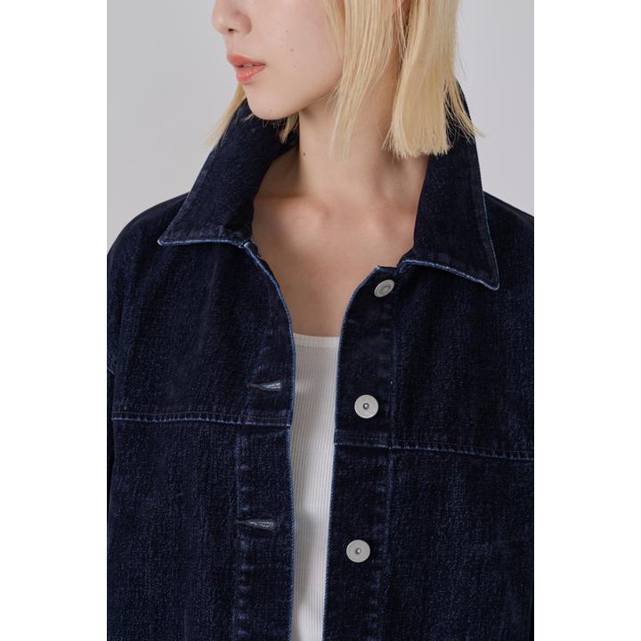 FLOCKED DENIM JKT
