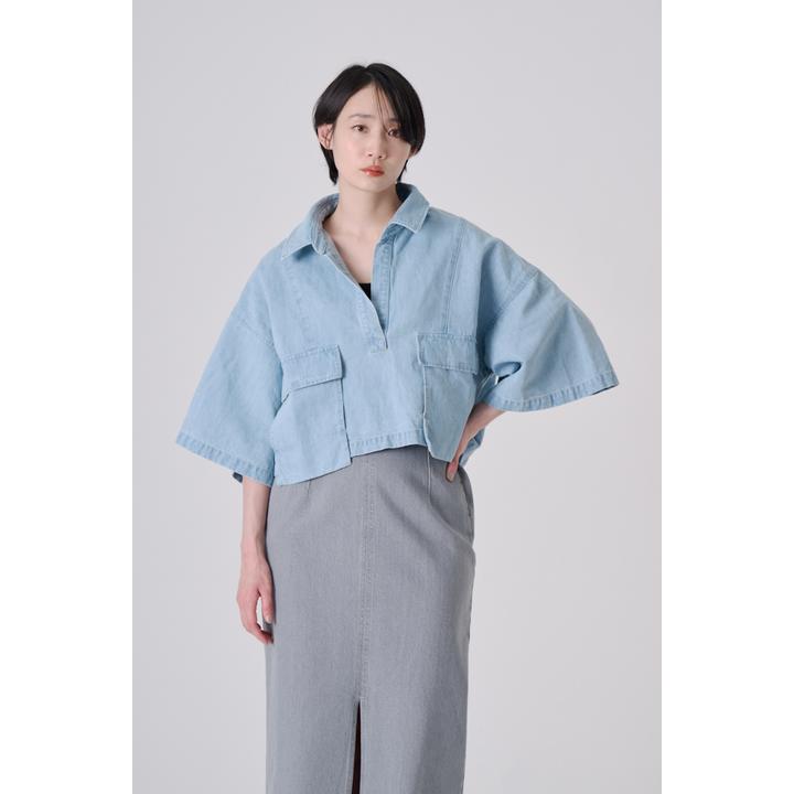 CROPPED SKIPPER DENIM SH