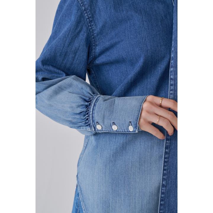 BOW-TIE DENIM SHIRT