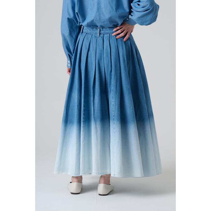 FADE DENIM FLARE SK