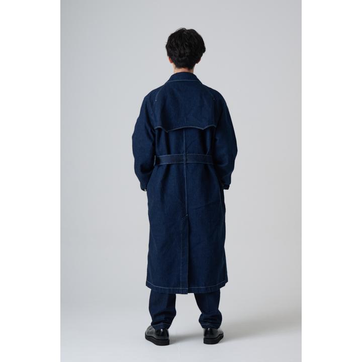 DENIM TRENCH COAT