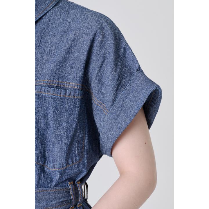 ASYMMETRY DENIM OP