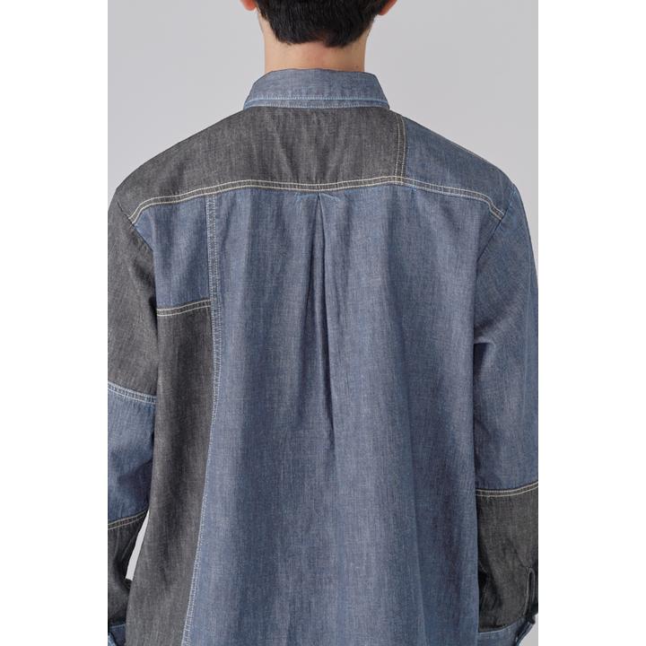 DENIM PATCHWORK SHIRT