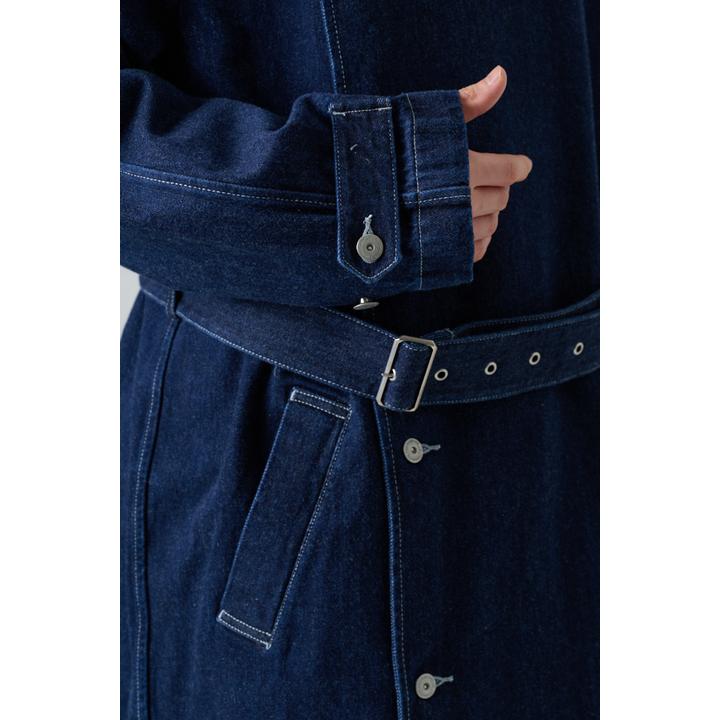 DENIM TRENCH COAT