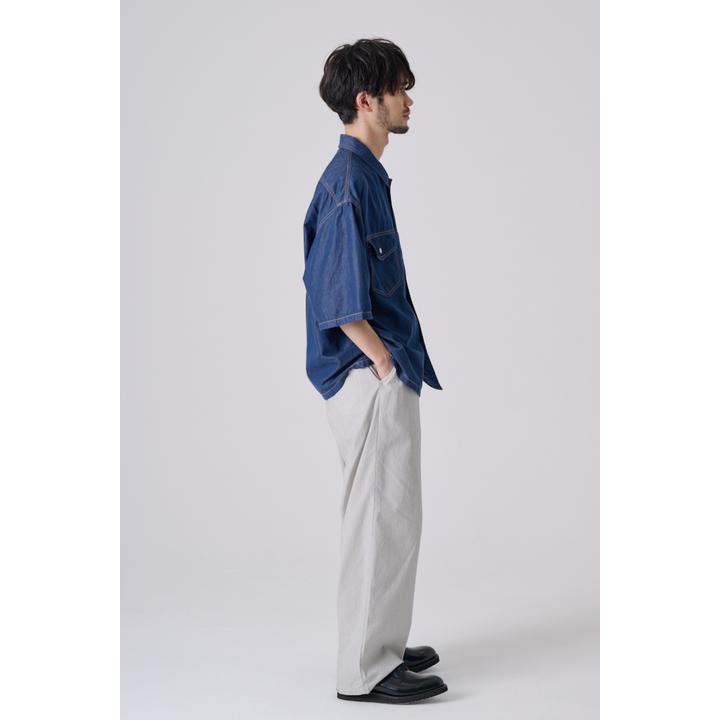 COTTON LINEN EASY TROUSER