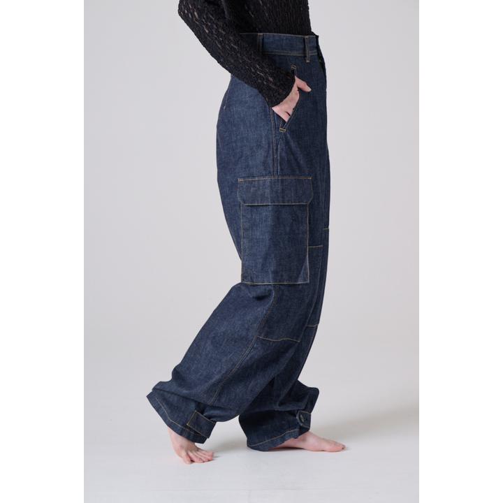 DENIM CARGO PT