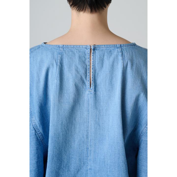 DENIM TIERED SL BL