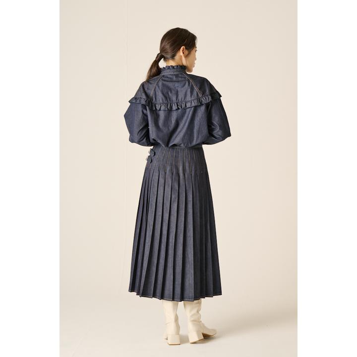 FRILL YOKE DENIM SH