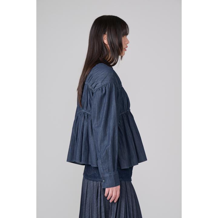 LIGHT OZ SHIRRING BL