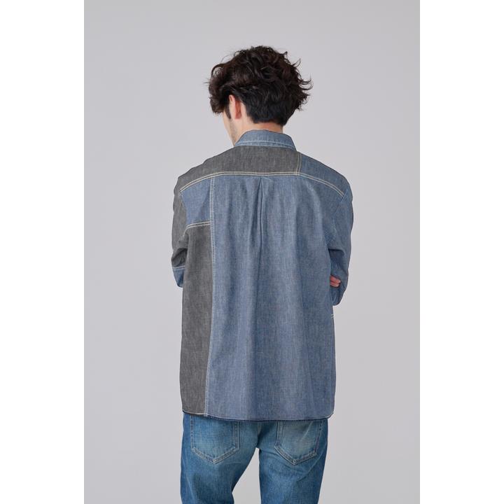 DENIM PATCHWORK SHIRT