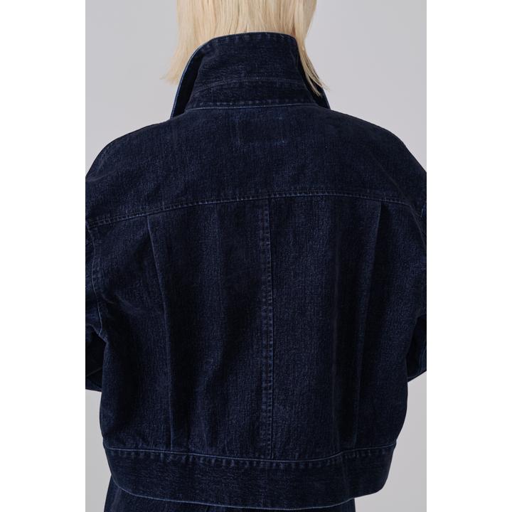FLOCKED DENIM JKT