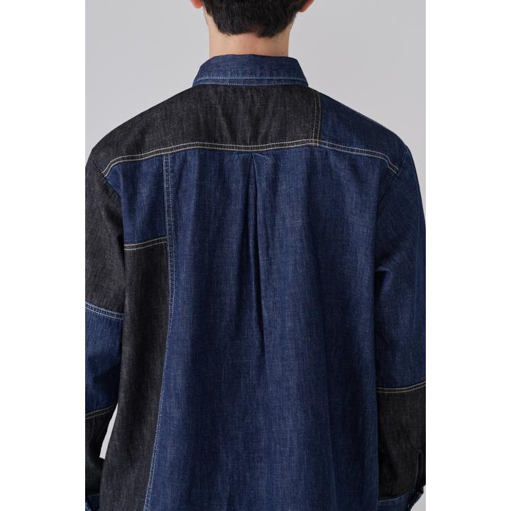 DENIM PATCHWORK SHIRT
