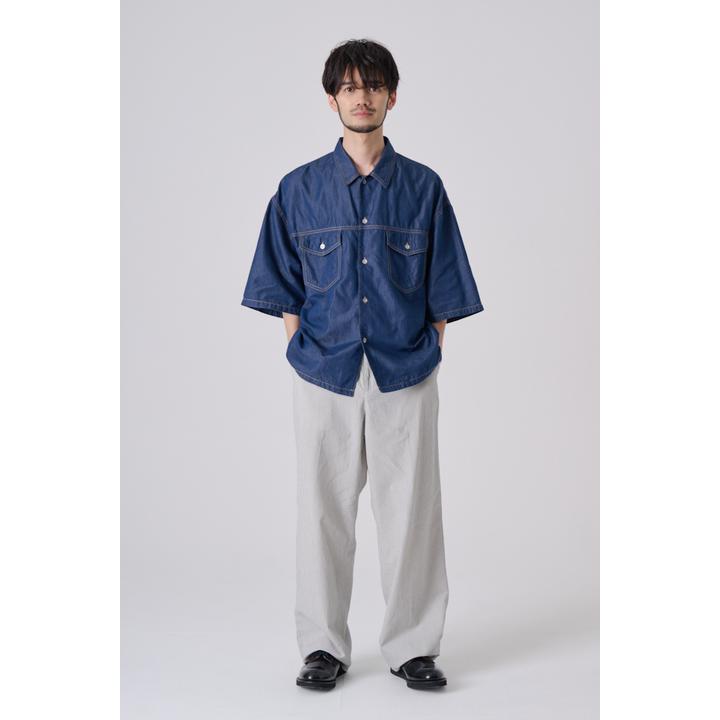 COTTON LINEN EASY TROUSER