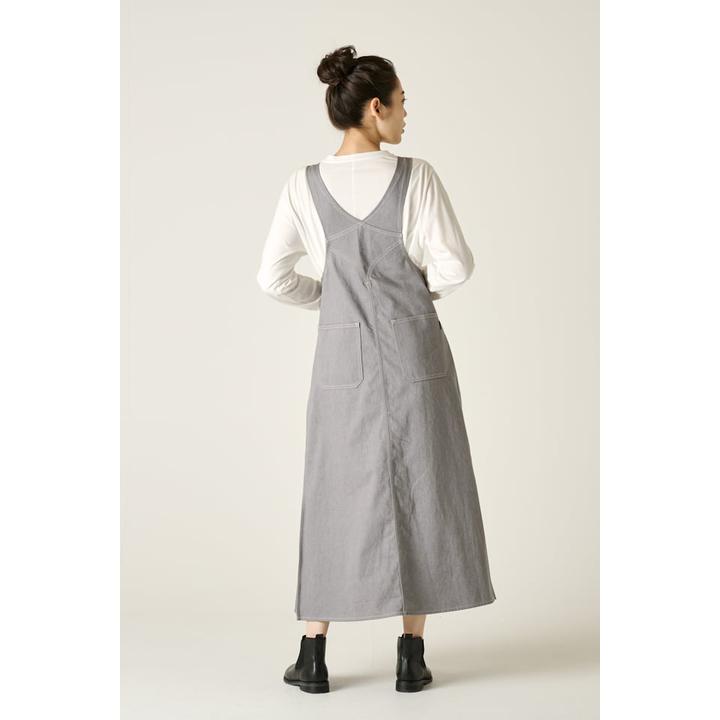 サイドプリーツサロペット（GRAY）