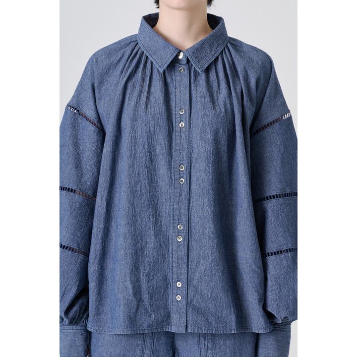 LADDER LACE DENIM BL