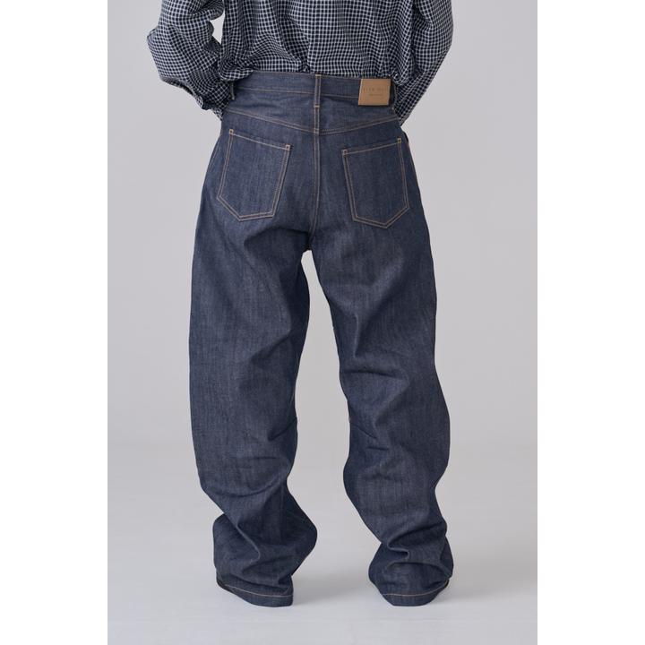 DOUBLE KNEE DENIM CURB TROUSER (KUR)