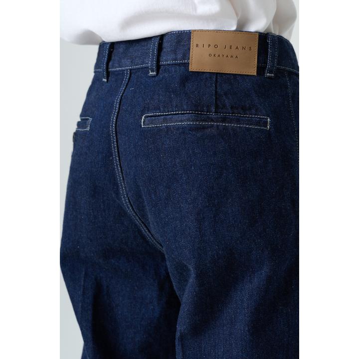 TUCK DENIM TROUSER