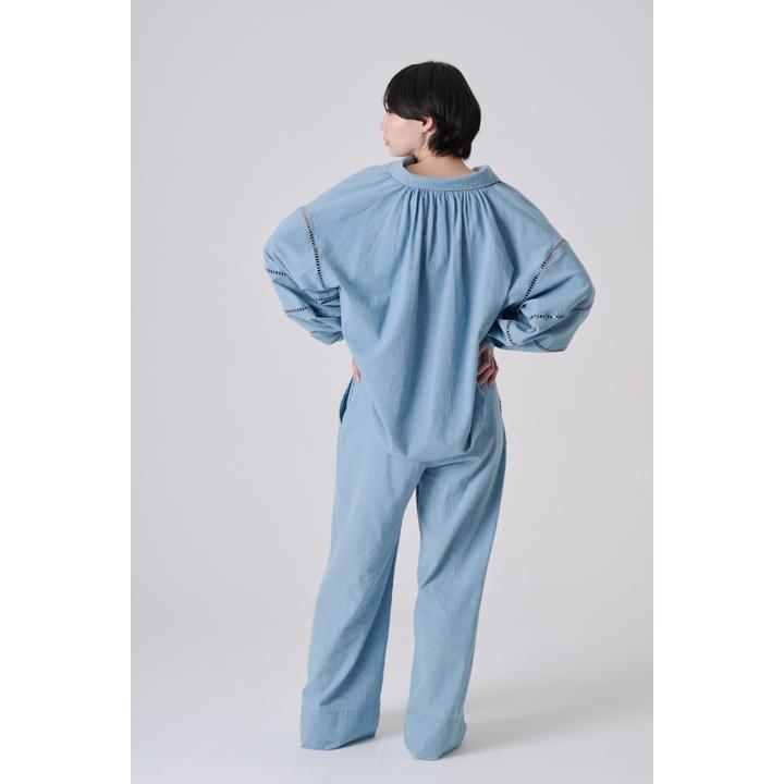 LADDER LACE DENIM PT