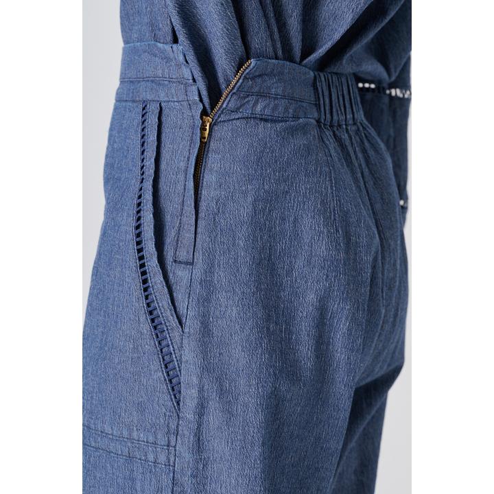 LADDER LACE DENIM PT