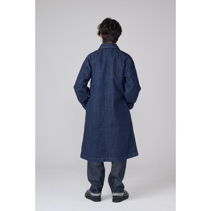  DENIM STAIN COLLAR COAT