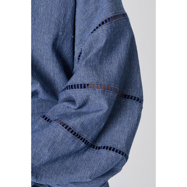 LADDER LACE DENIM BL