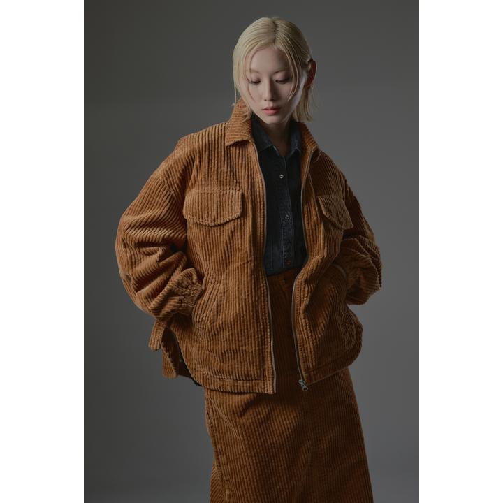 CORDUROY OVER ZIP JK