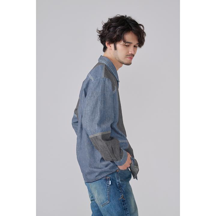 DENIM PATCHWORK SHIRT