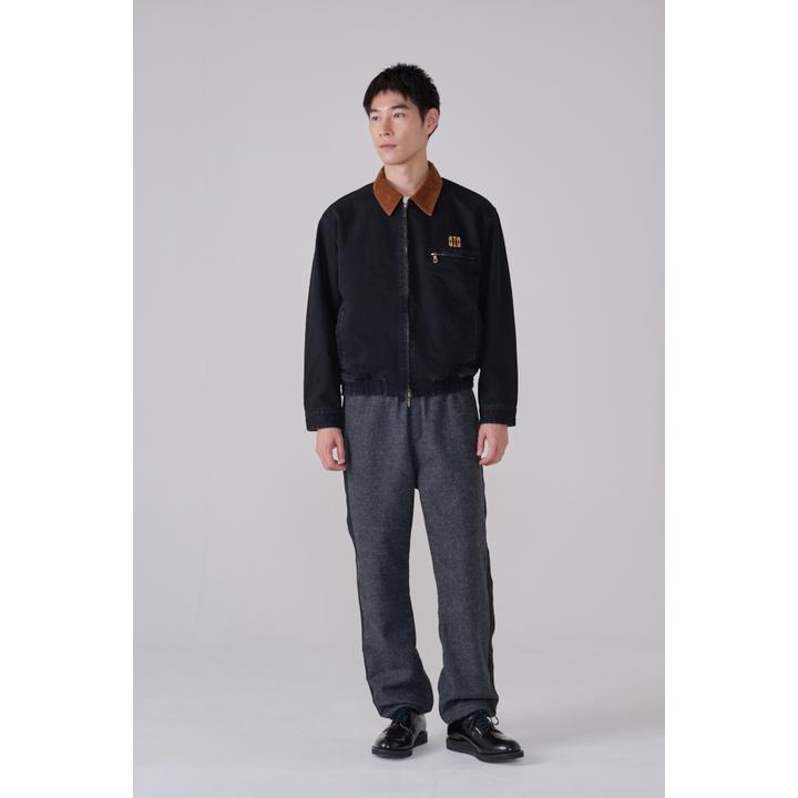 DRAWSTRING WOOL TROUSER