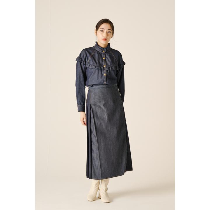 FRILL YOKE DENIM SH